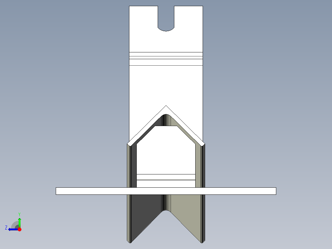 托辊架042右视图