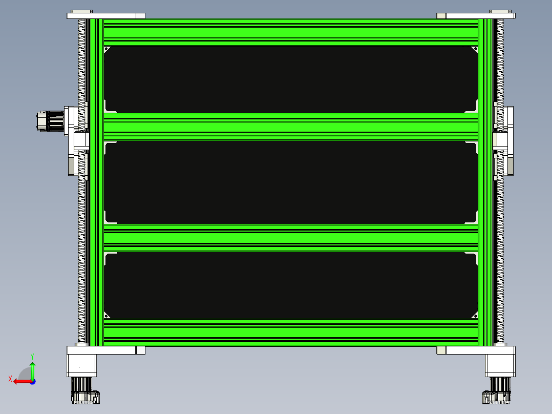 数控雕刻机step格式后视图