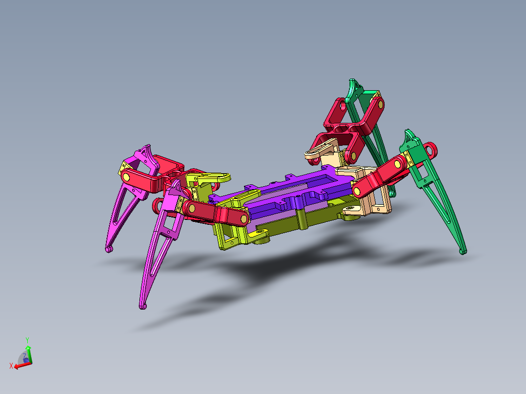四足机器人SW三维图==1274623==150主视图