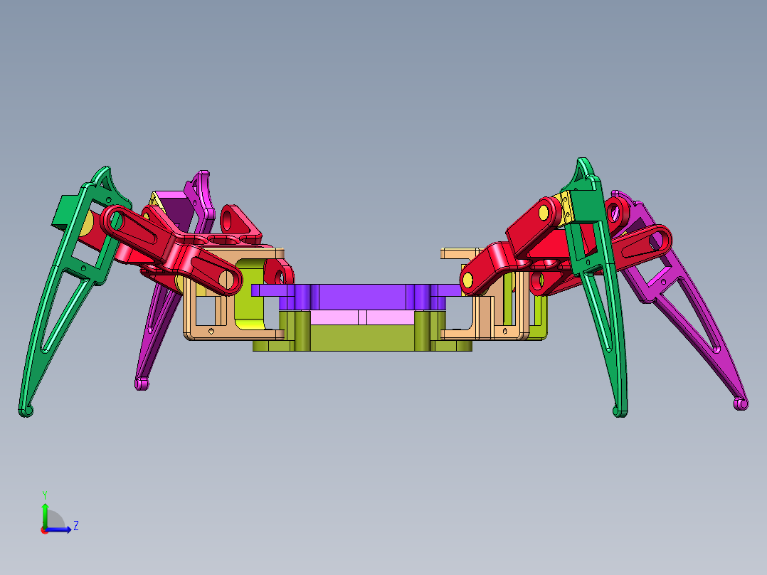 四足机器人SW三维图==1274623==150左视图