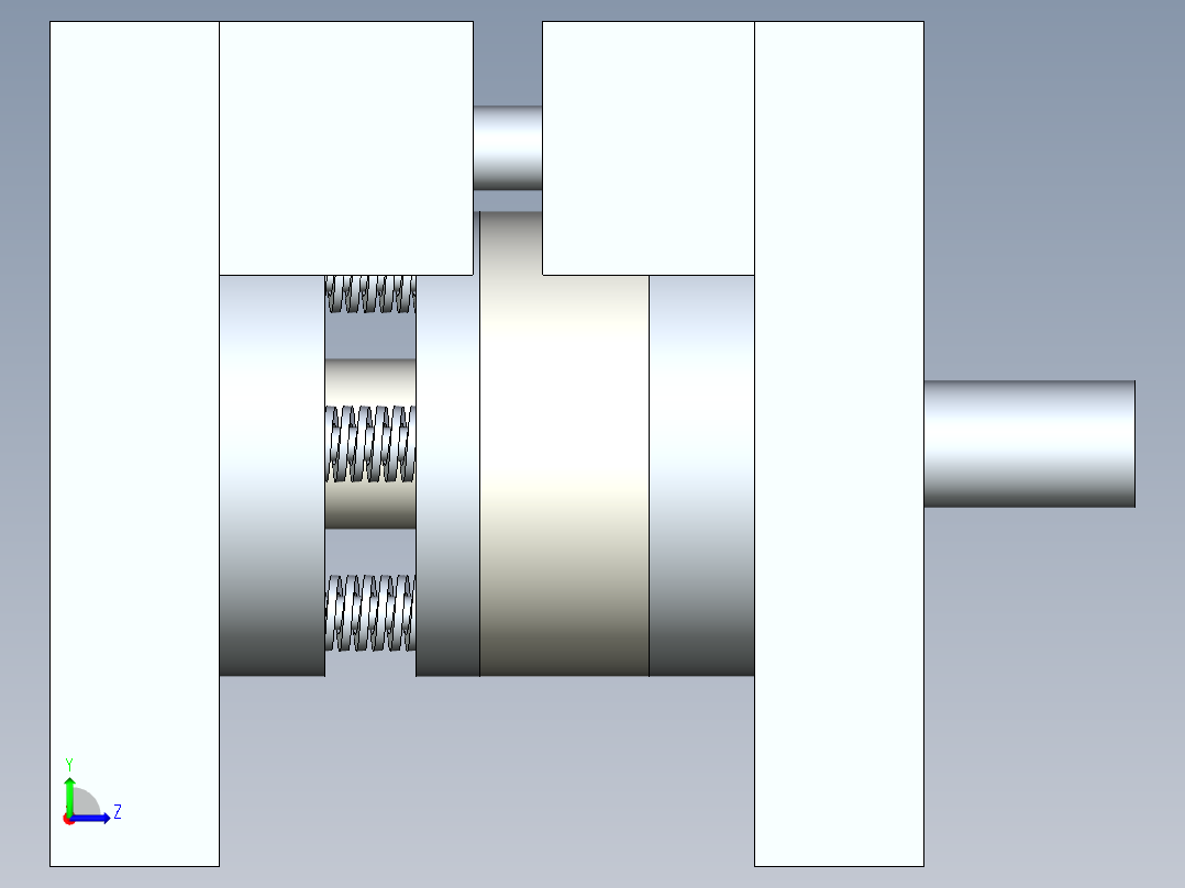 水洗冲压模具将切割、拉深、冲孔三步合二为一左视图