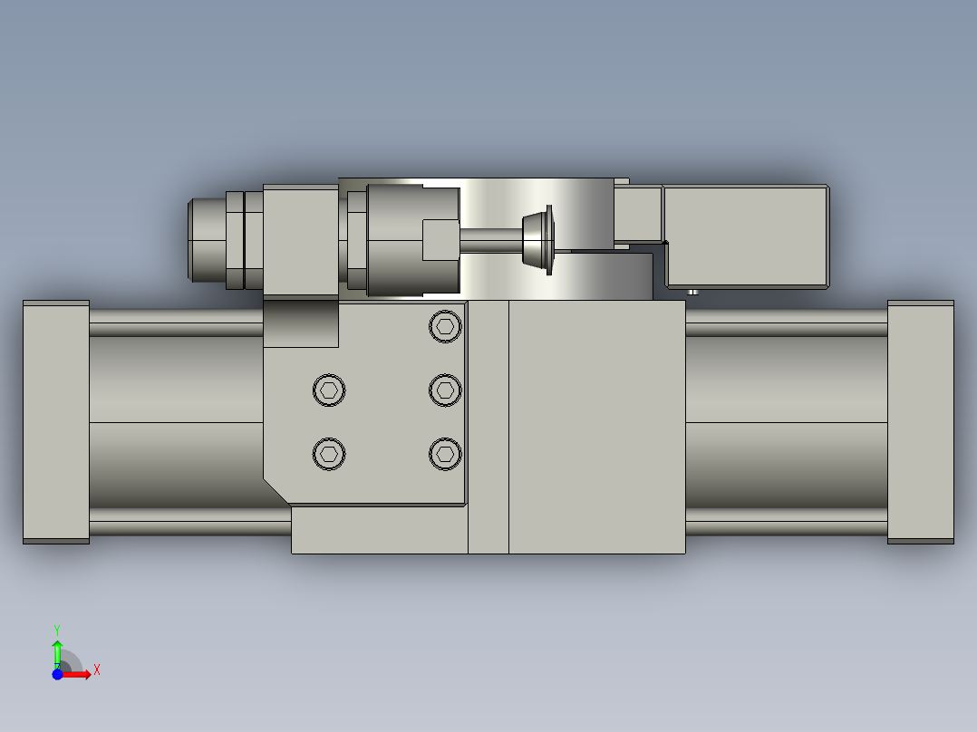 旋转气爪PRY100S-90前视图