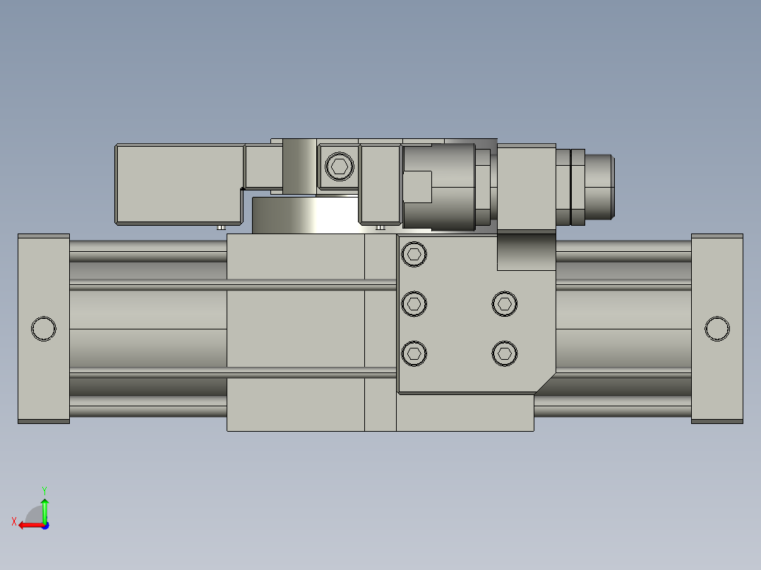 旋转气爪PRY100S-90后视图