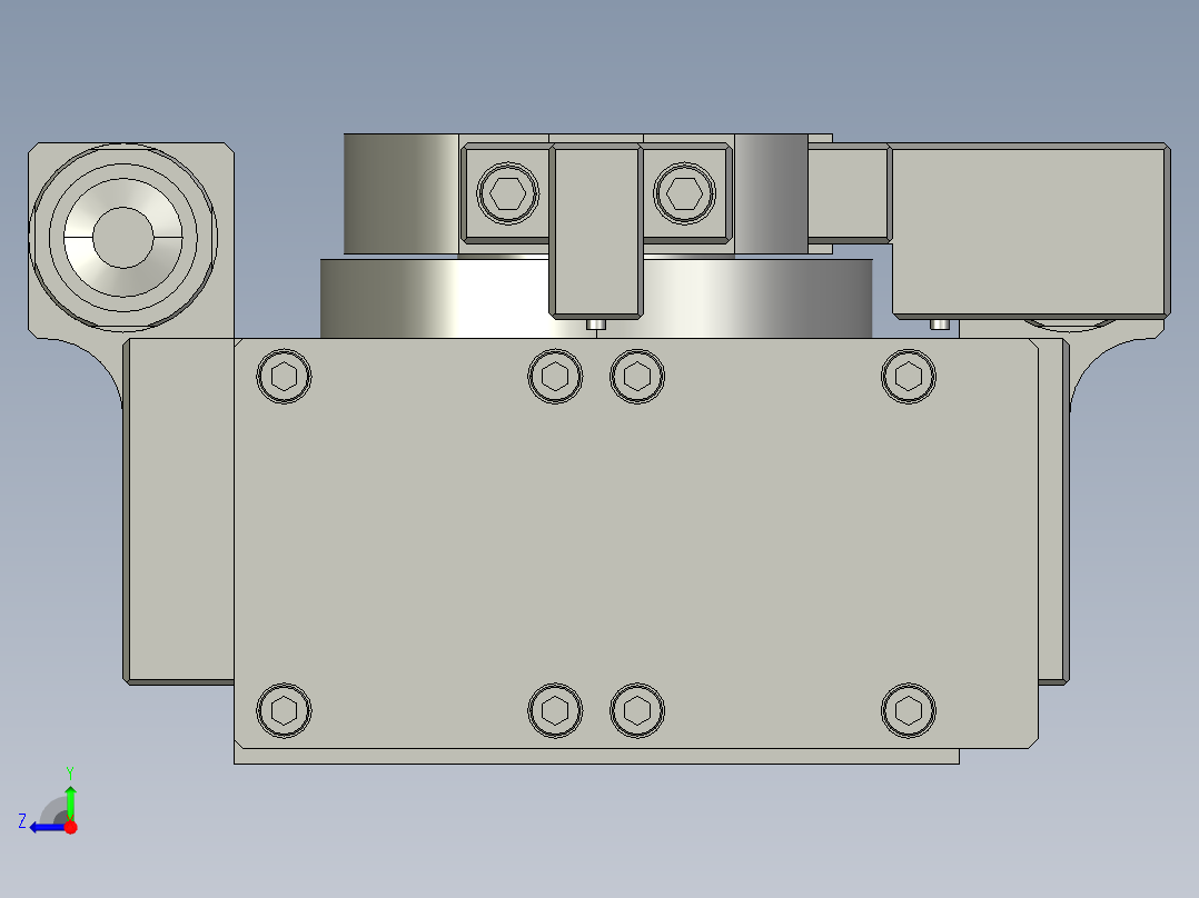 旋转气爪PRY100S-90右视图