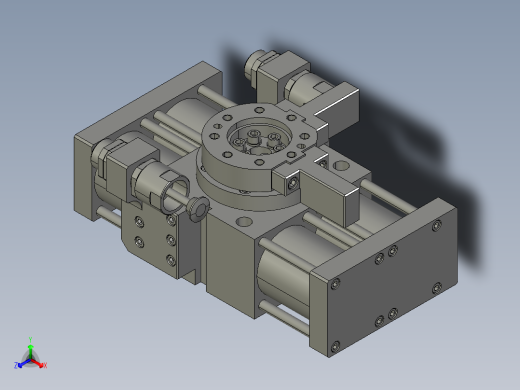 旋转气爪PRY100S-90正等轴测缩略图