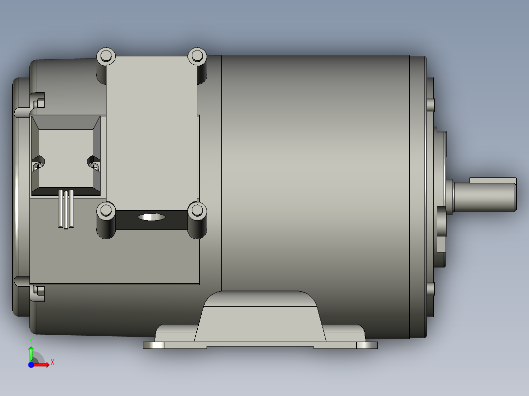 MBMA021ABB无刷电机前视图