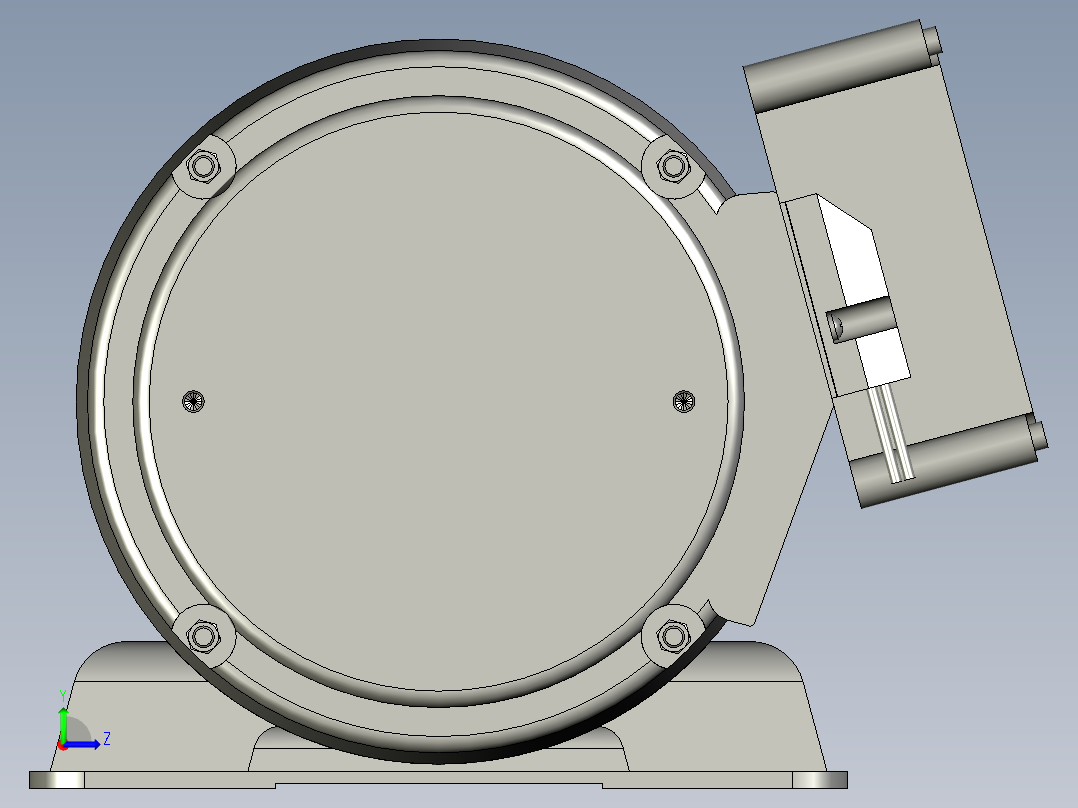 MBMA021ABB无刷电机左视图