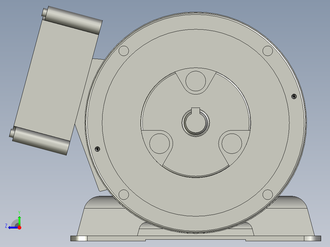 MBMA021ABB无刷电机右视图