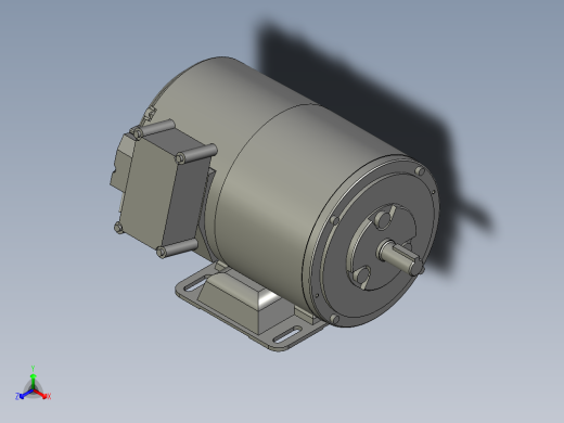 MBMA021ABB无刷电机正等轴测缩略图
