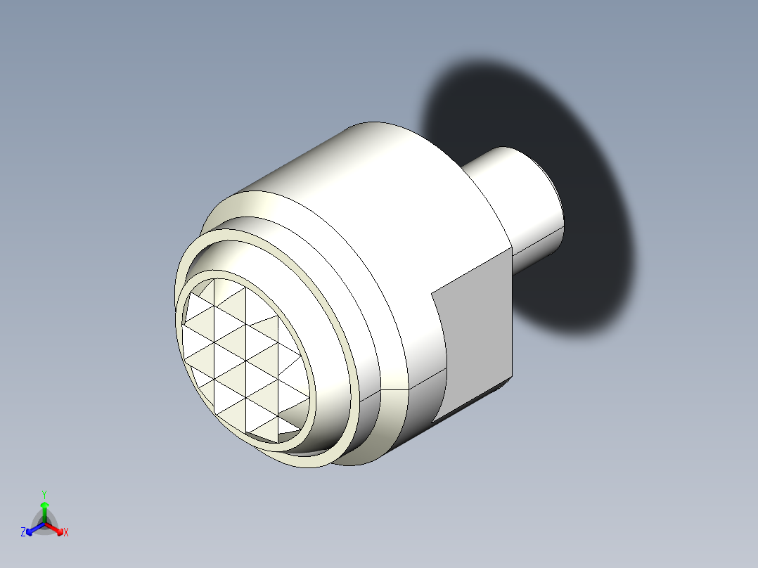 定位配件2273(A)-3D多系列多零件图纸模型主视图