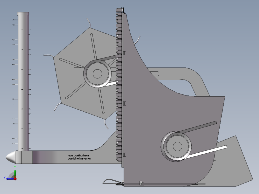收割机机构右视缩略图