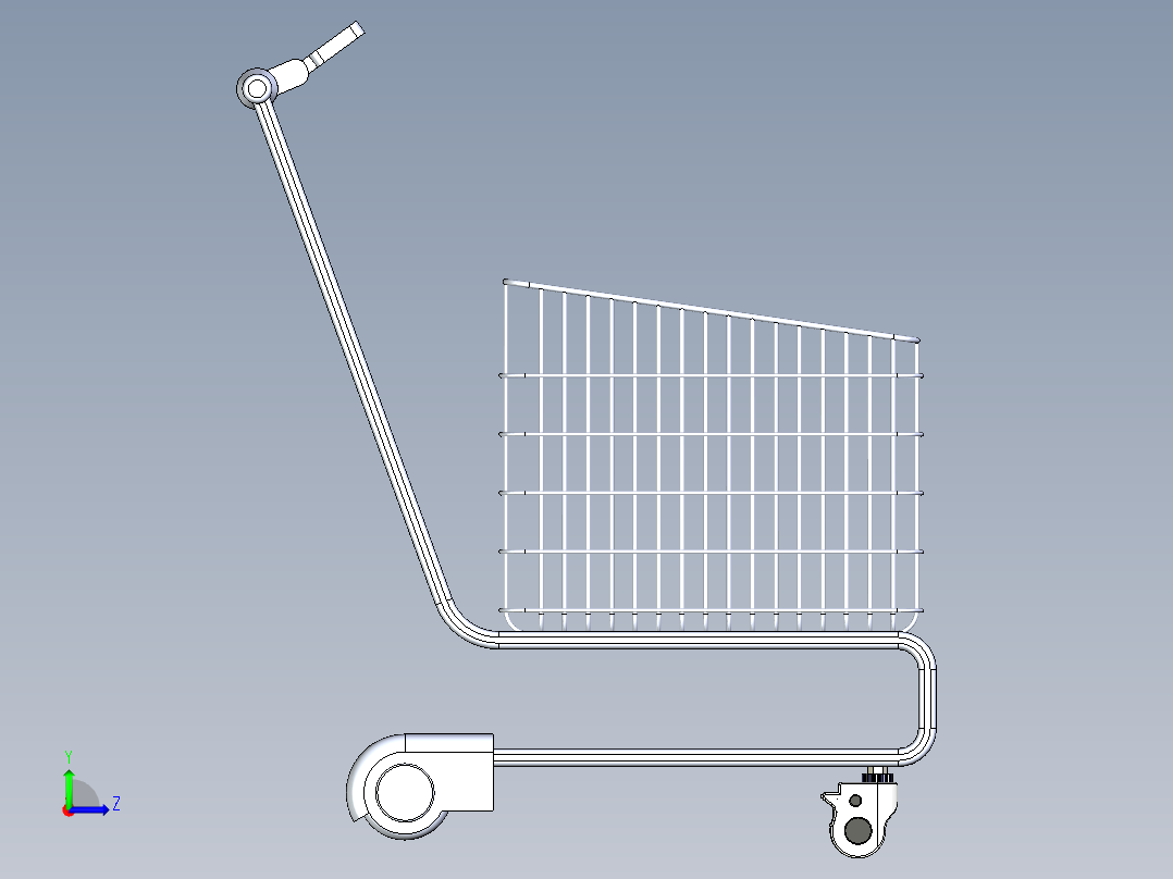 购物车总装左视图