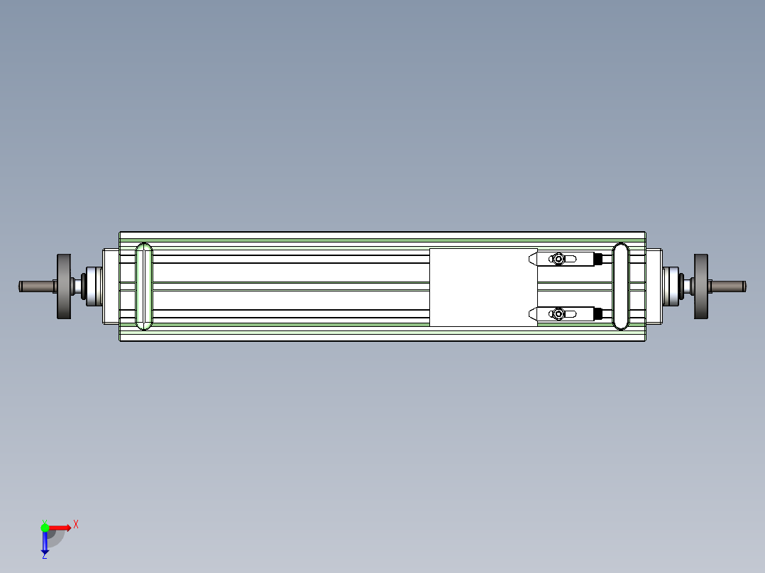 铣床夹紧套件俯视图