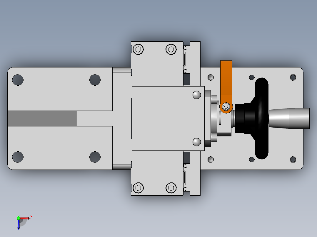 手动升降平台2俯视图