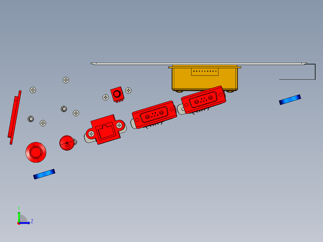 超级银行柜台主机左视图