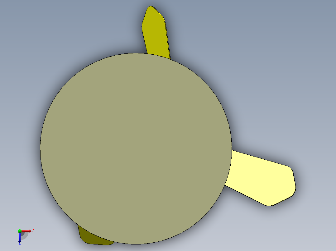 会摇头的风扇俯视图