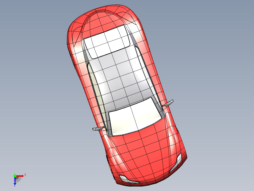 汽车车身 (78)俯视图