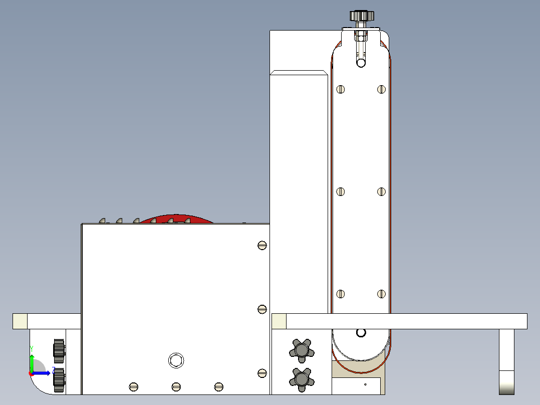 砂带式和盘式砂光机2左视图