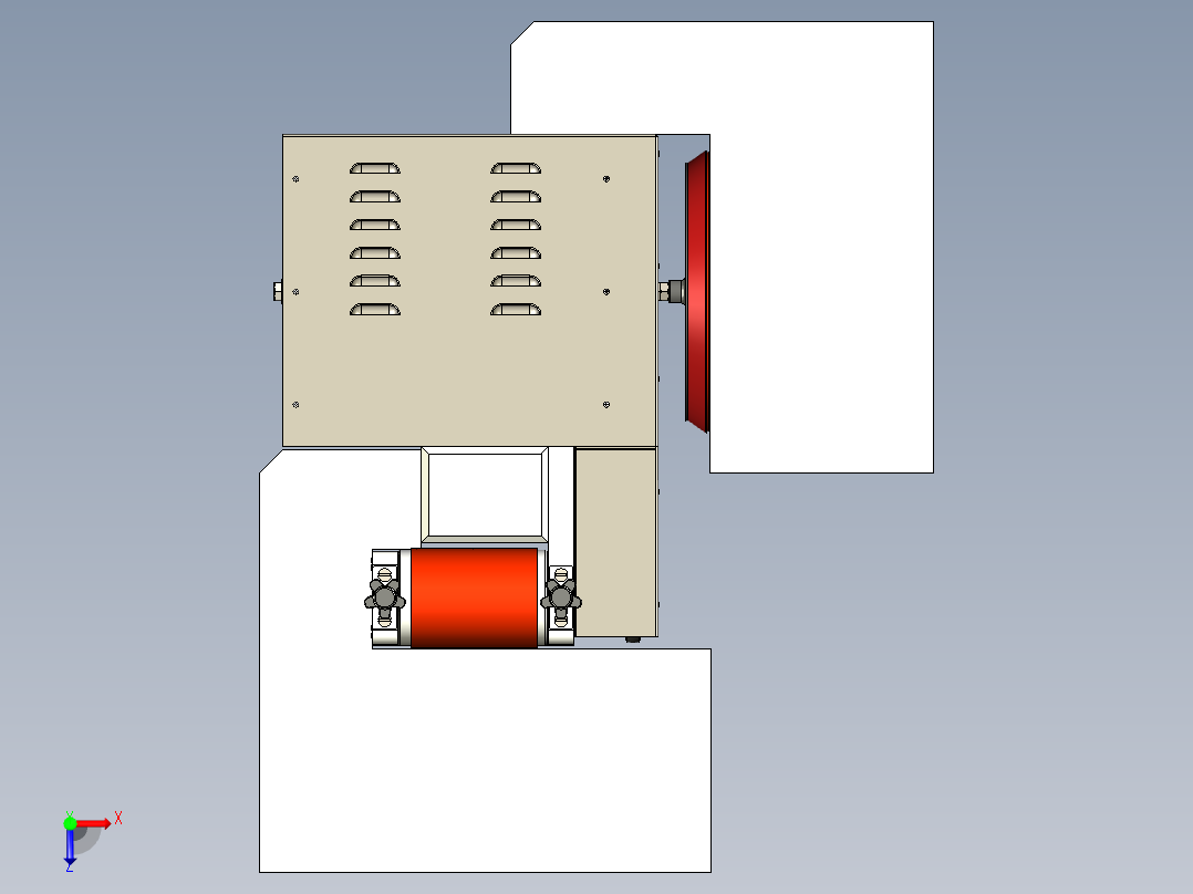砂带式和盘式砂光机2俯视图