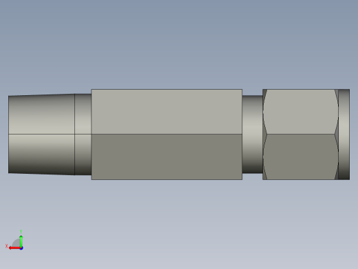 卡套式工业通用硬管接头8-8-8_rbu-s后视缩略图