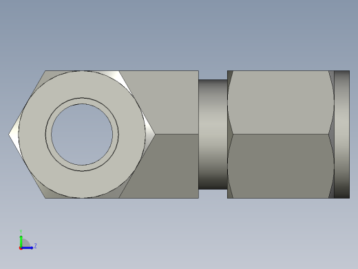 卡套式工业通用硬管接头8-8-8_rbu-s左视缩略图