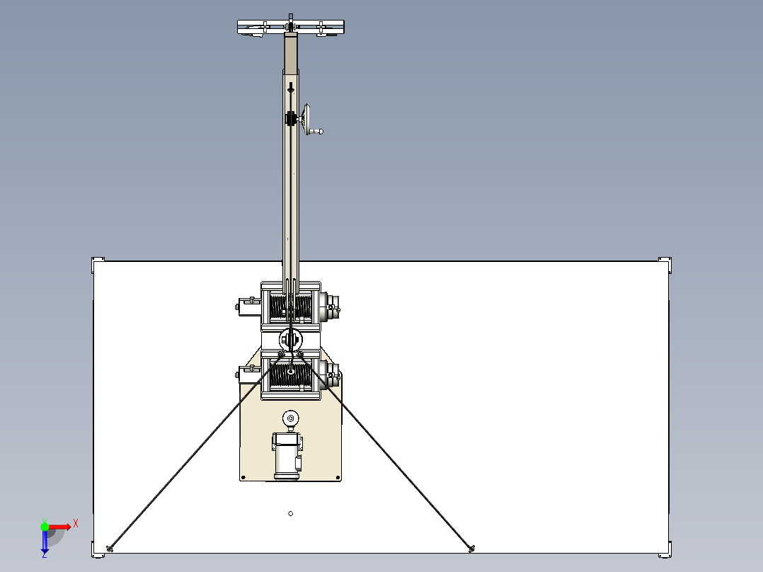 吊杆式起重机俯视图
