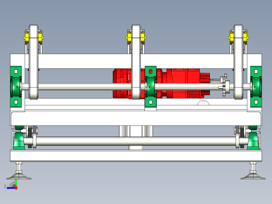 顶升平移右视图