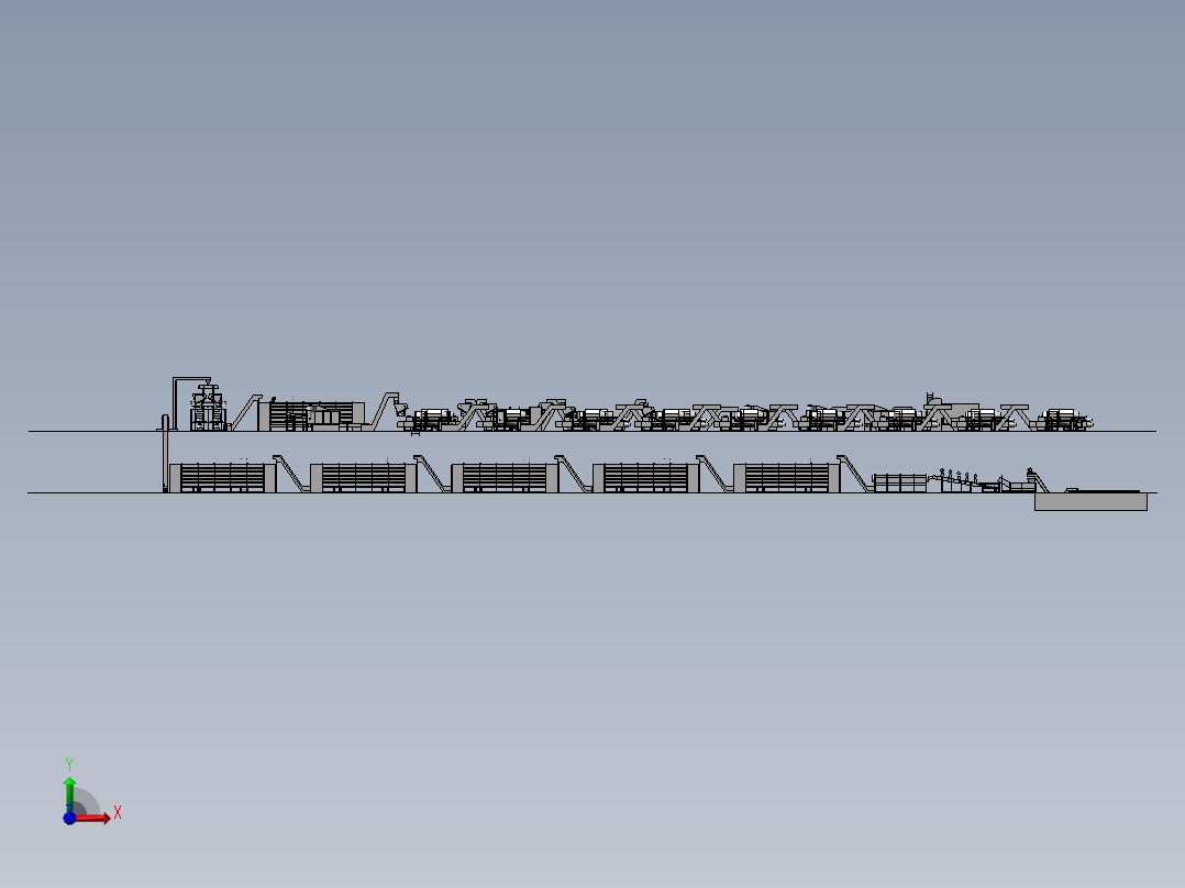 茶叶生产线前视图