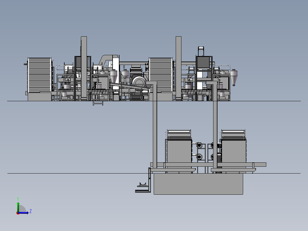 茶叶生产线左视图