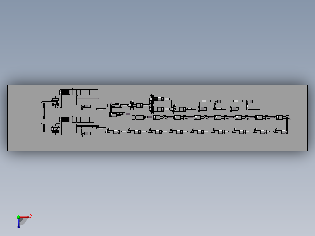 茶叶生产线俯视图