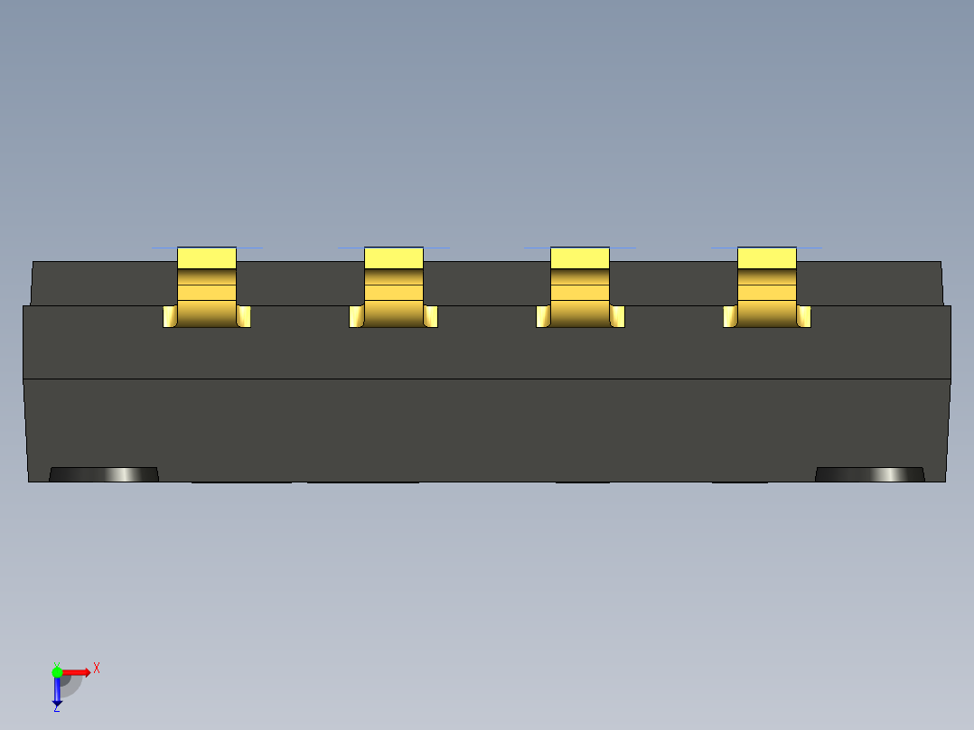 开关继电器保护 SM-DIP-DHN-04F俯视图