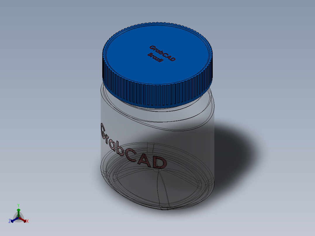 瓶盖、盖子(73)正等轴测图