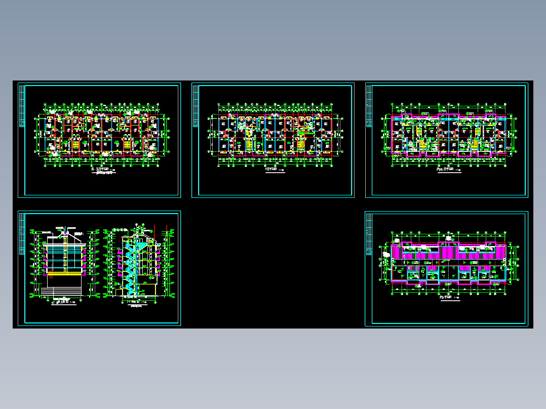 住宅建筑平立剖图
