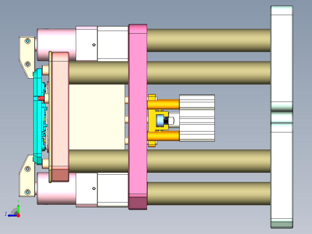 ZX551-B-笔记本CNC工装夹具三维模型CNC9-1010右视图