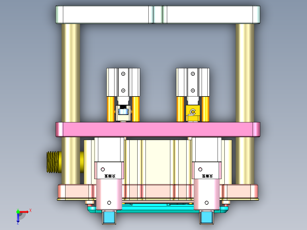 ZX551-B-笔记本CNC工装夹具三维模型CNC9-1010俯视图