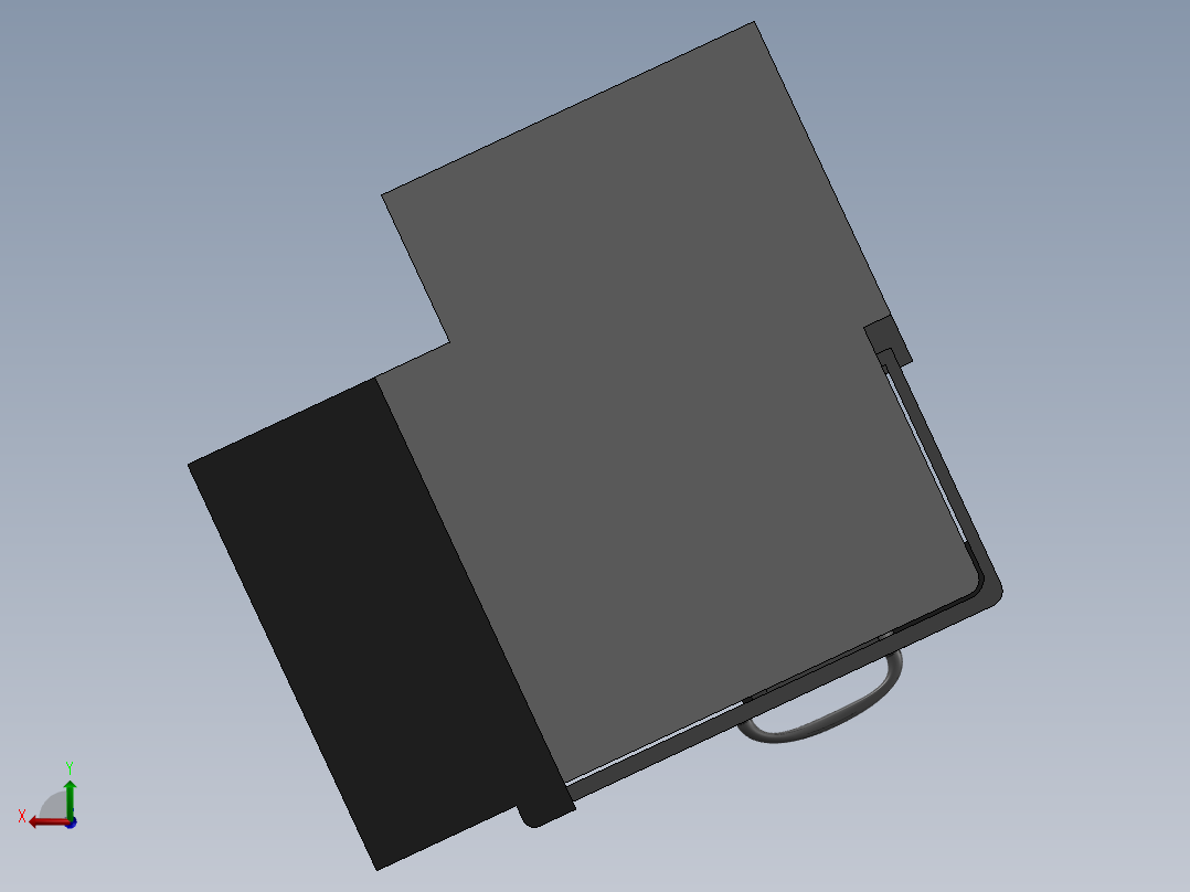斗山220LM数控车床sw16可编辑后视图