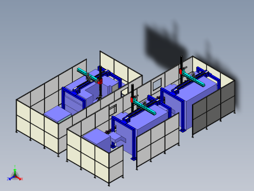 XYZ机械手上下料step
