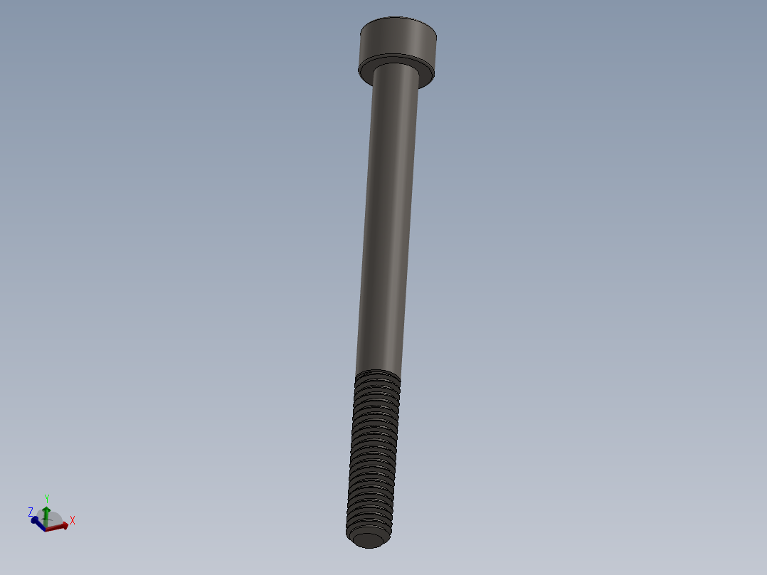 Screw_DIN_912_M6x70_A2.SLDPRT公制内六角螺钉主视图