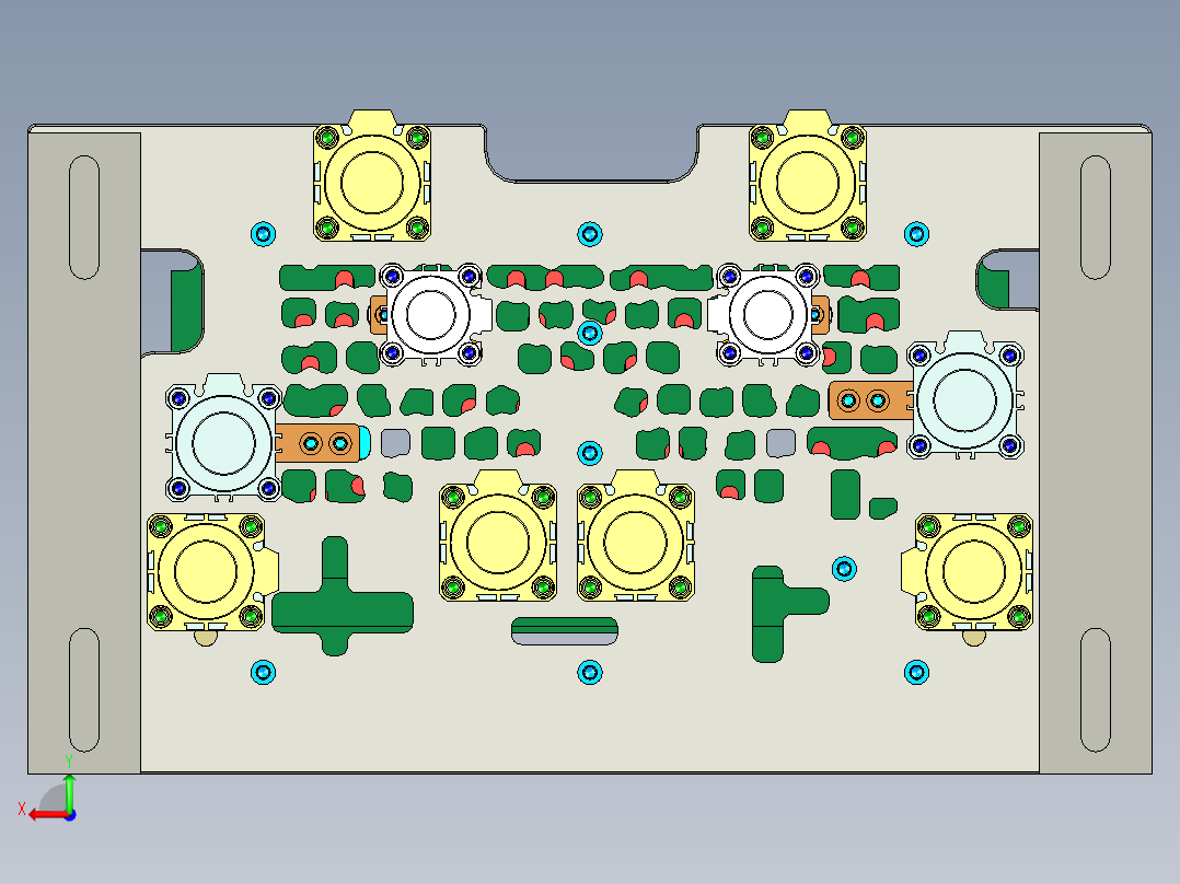 X1-C-US-笔记本CNC工装夹具三维模型WWAN-V0-CNC8-攻牙加工-200731后视图