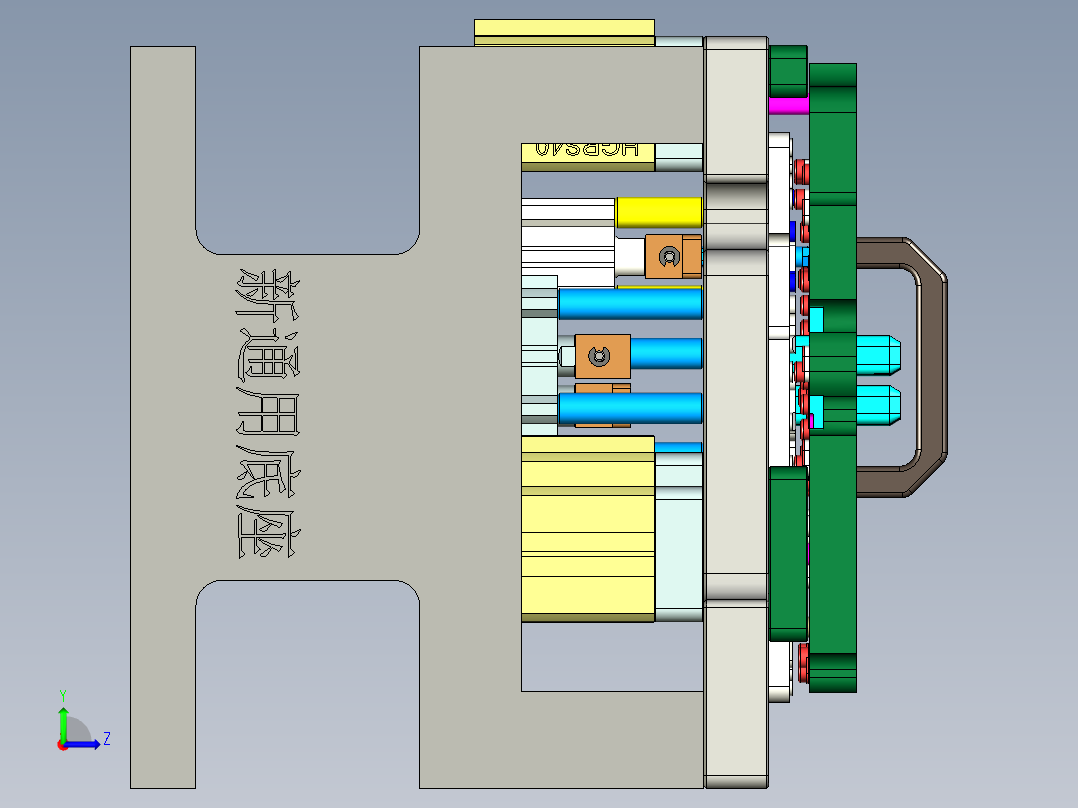X1-C-US-笔记本CNC工装夹具三维模型WWAN-V0-CNC8-攻牙加工-200731左视图