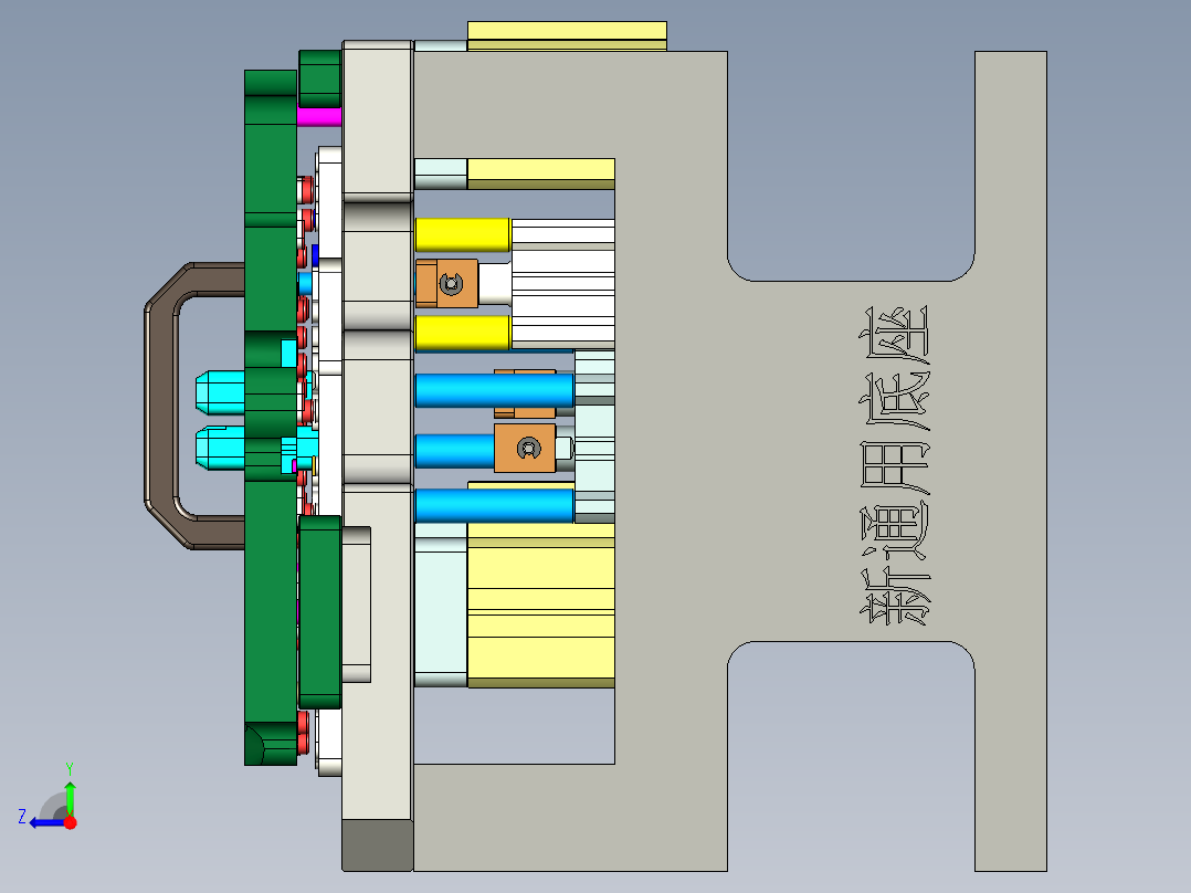 X1-C-US-笔记本CNC工装夹具三维模型WWAN-V0-CNC8-攻牙加工-200731右视图