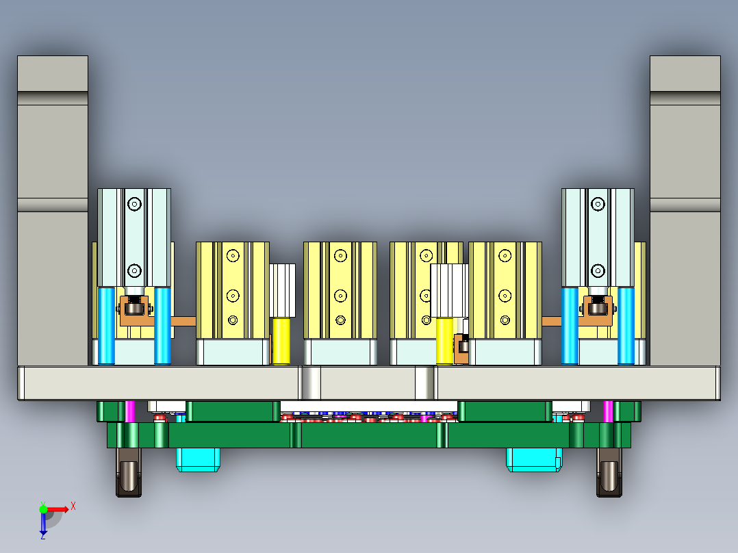 X1-C-US-笔记本CNC工装夹具三维模型WWAN-V0-CNC8-攻牙加工-200731俯视图