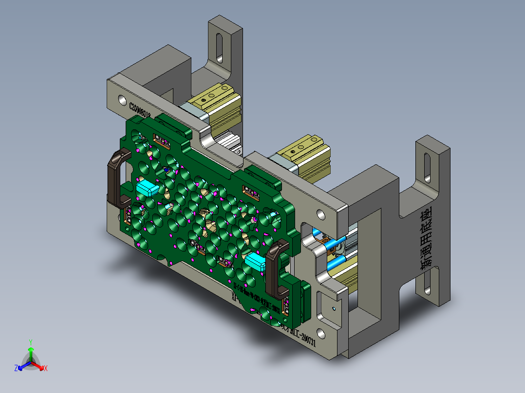 X1-C-US-笔记本CNC工装夹具三维模型WWAN-V0-CNC8-攻牙加工-200731正等轴测图