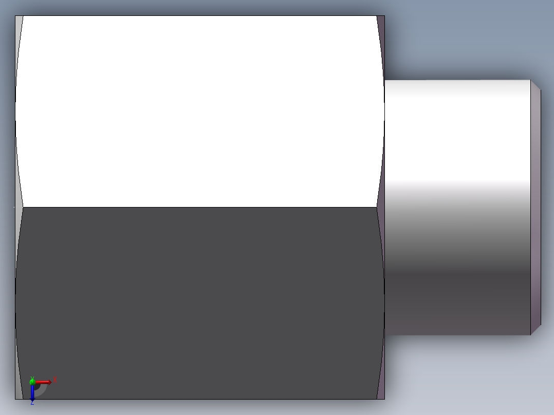 直通内螺纹接头、5CB-18-08非标俯视图