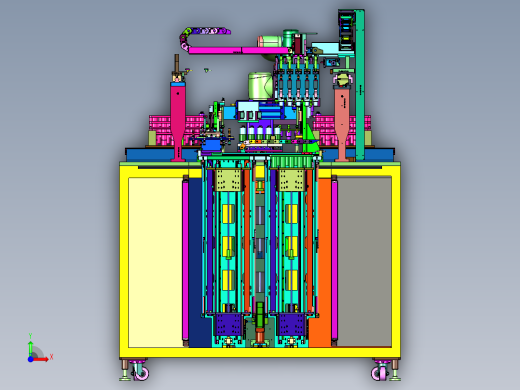 电子料盘智能分拣配送线前视缩略图