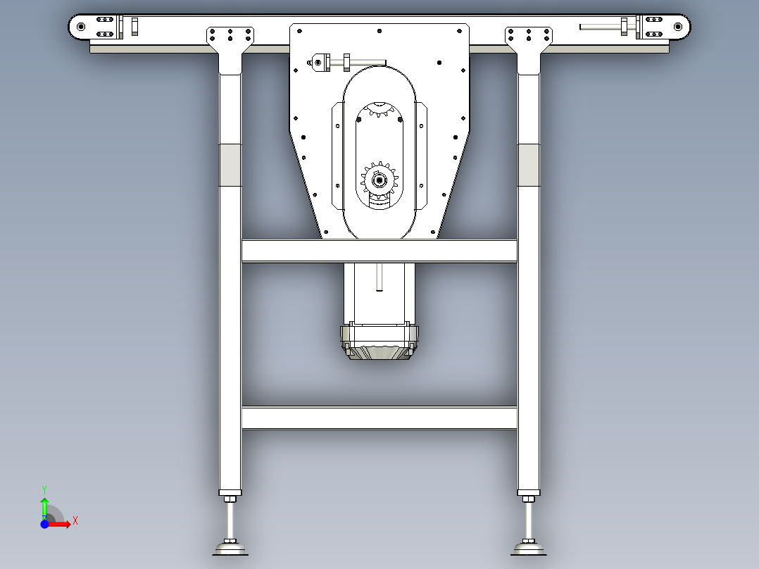 带式输送带前视图