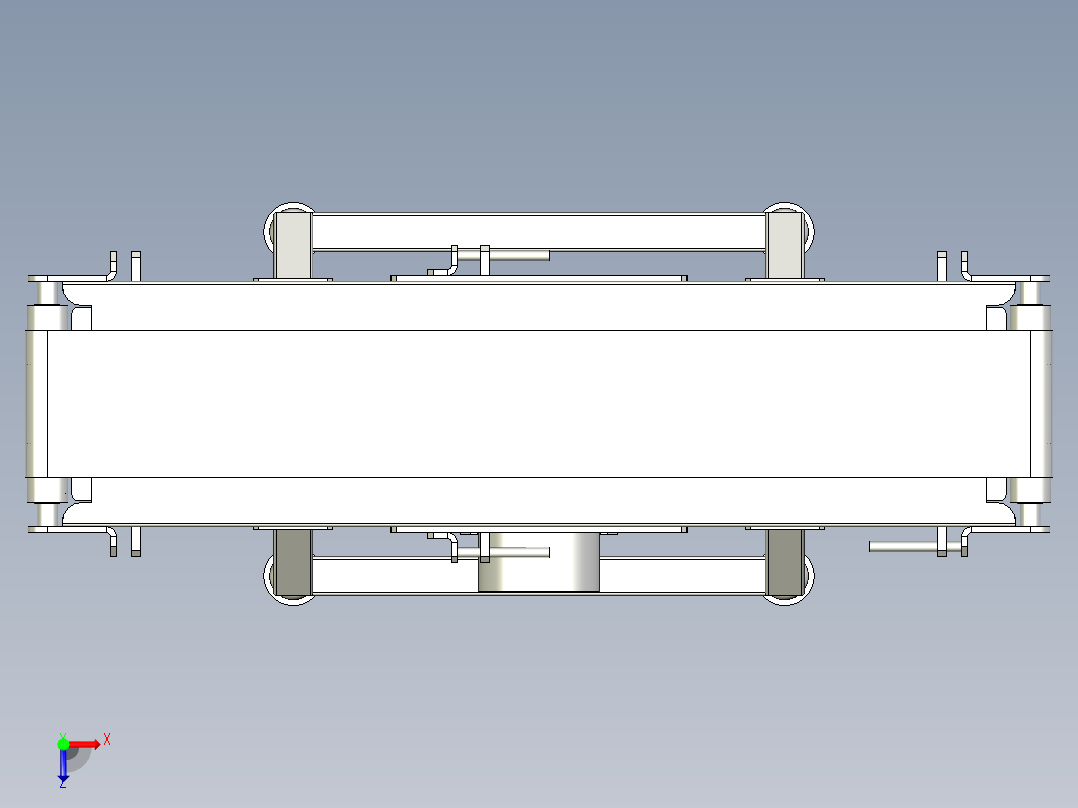 带式输送带俯视图