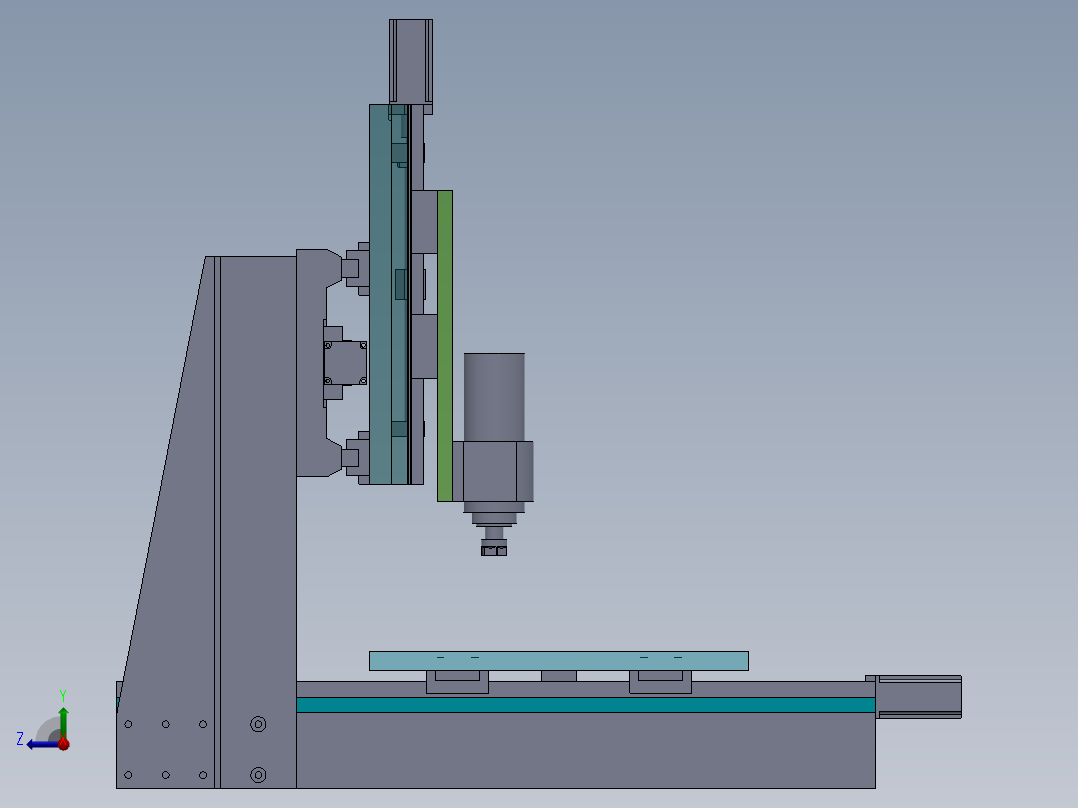 A2004701-数控铣床右视图