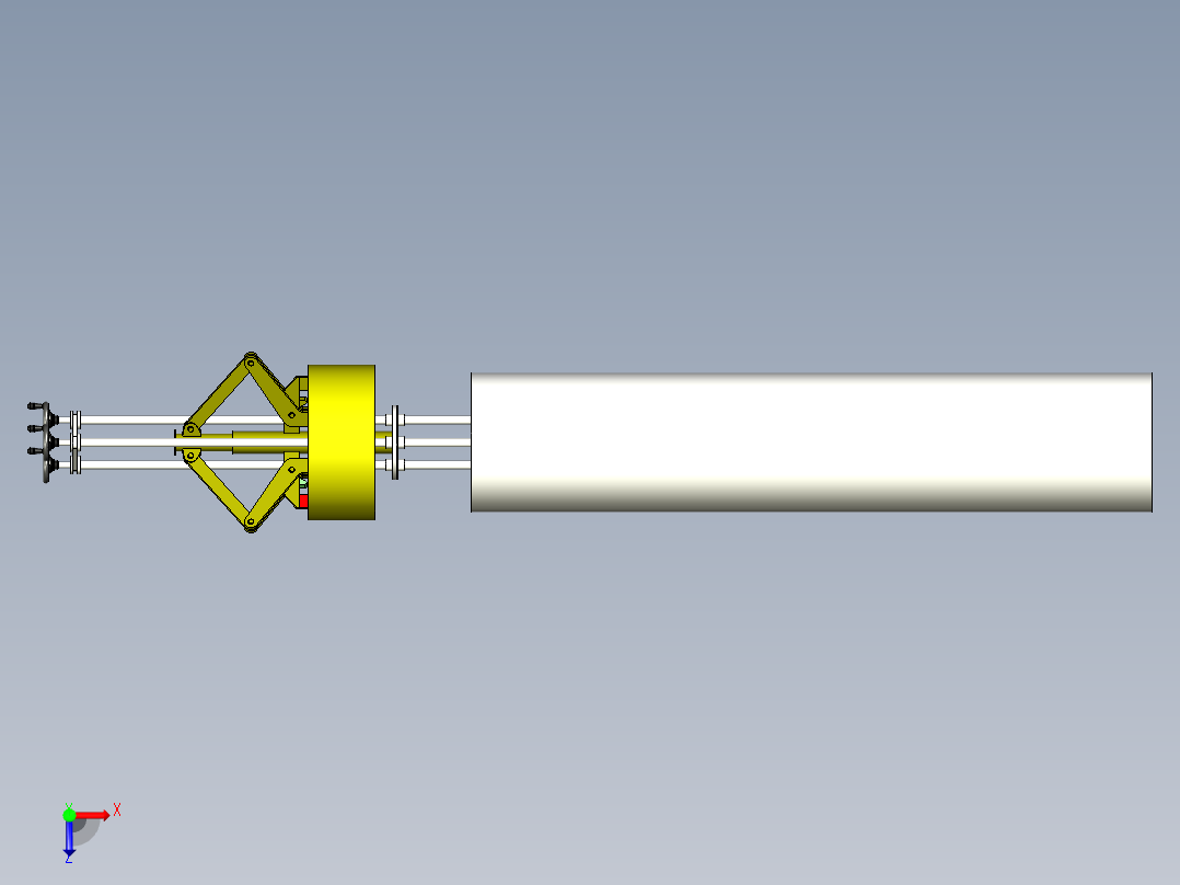 管接头组装工具俯视图
