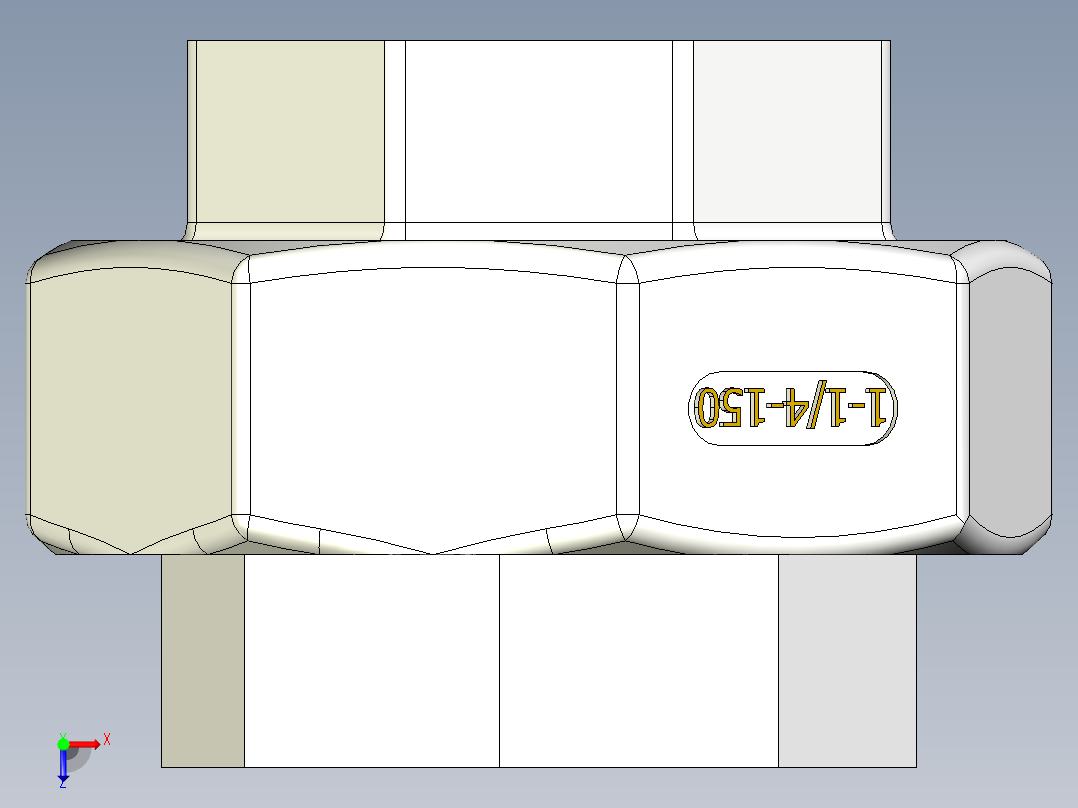 联合通用不锈钢接头1-1-4in-150psi-1.snapshot.1俯视图